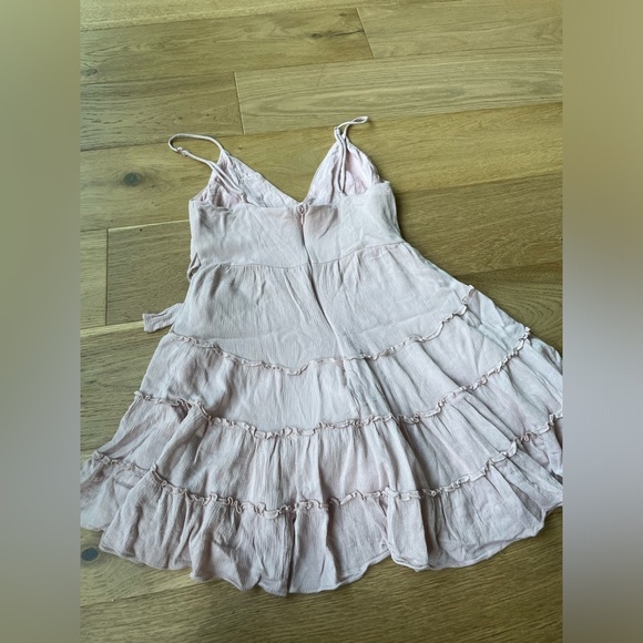 Selfie Leslie Jocelyn Cami strap waist tie frill dress medium - Picture 10 of 13